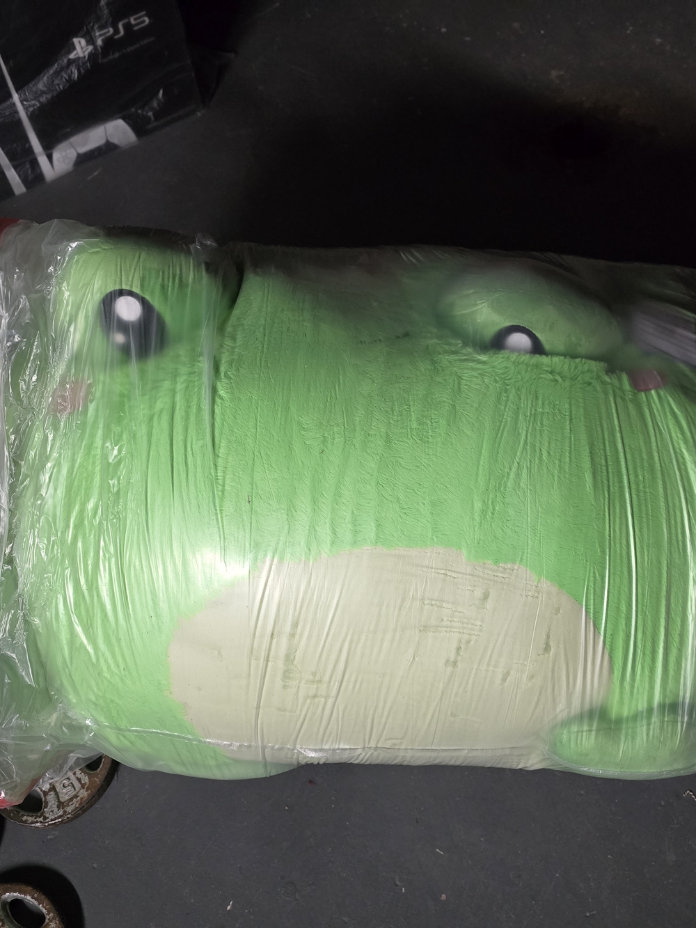Giant Plush Frog Pillow - Bright Green